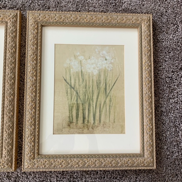 Set of two floral framed prints - Picture 3 of 7